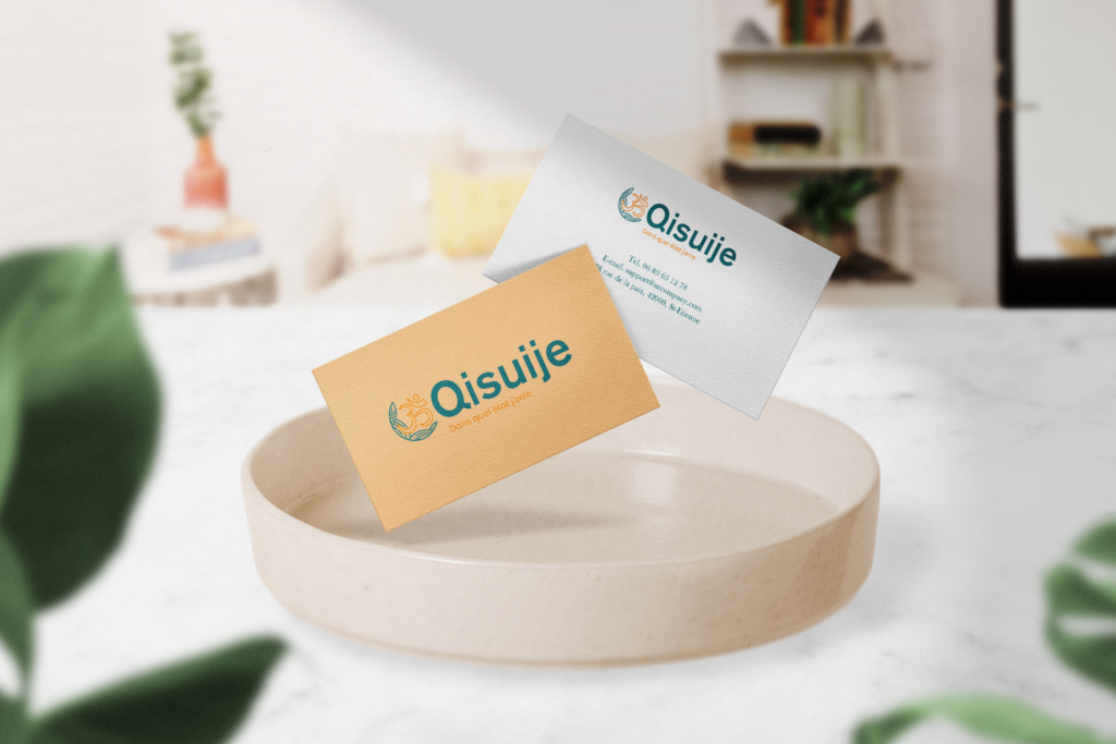 Carte de visite et logo de Qisuije